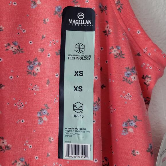 Magellan Floral Sleeveless Pink Floral Fishing Gear Top Size XS NWT | Outdoor - Picture 3 of 6